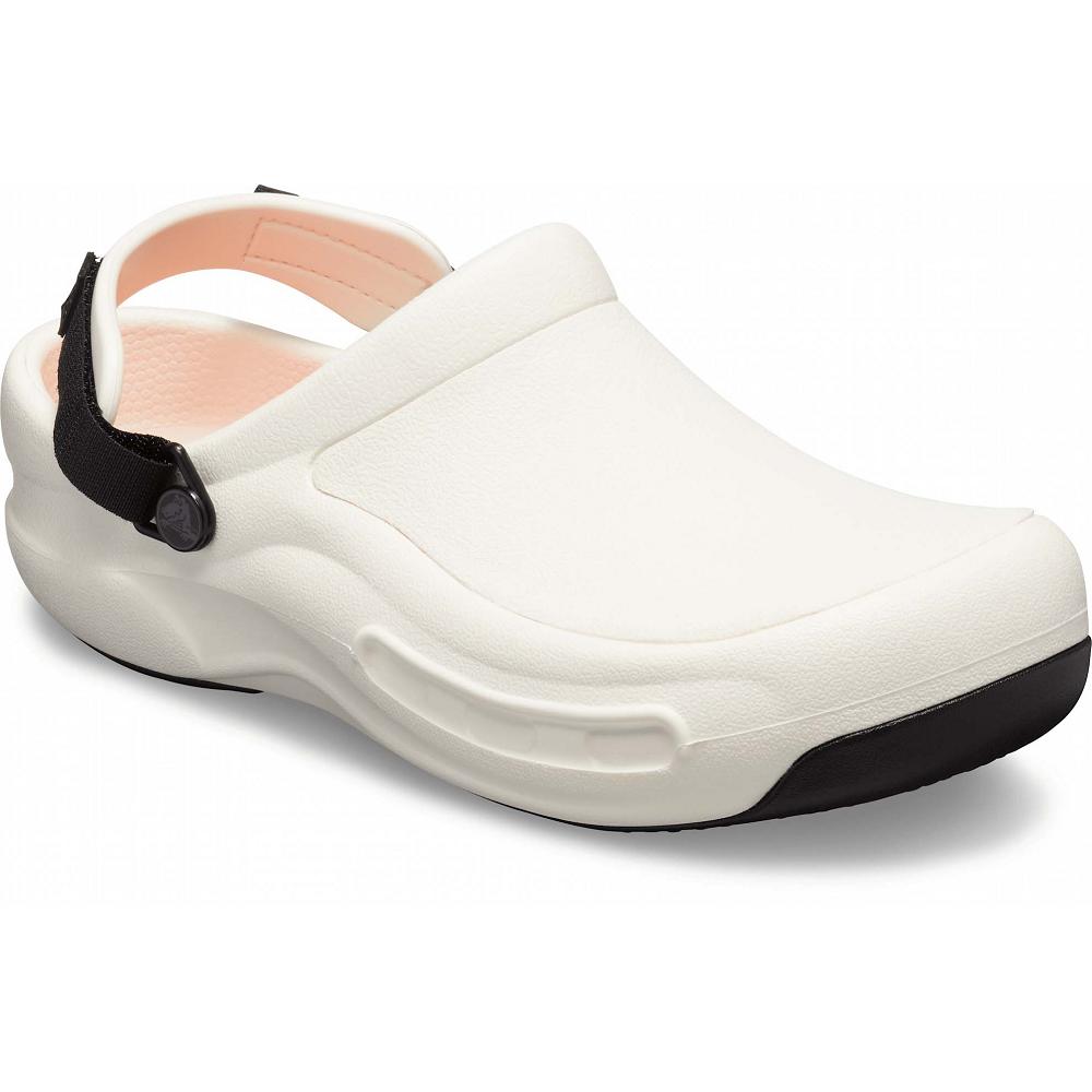 Beige Women's Crocs Bistro Pro LiteRide™ Clogs | NZ 0105QMAZ